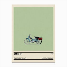 Amelie Bike Movie Canvas Print