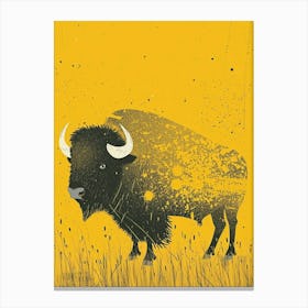 Yellow Buffalo 1 Canvas Print