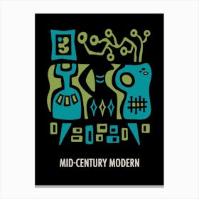 Mid-Century Modern Decor 1 Canvas Print
