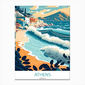 AthensTravel Poster Canvas Print