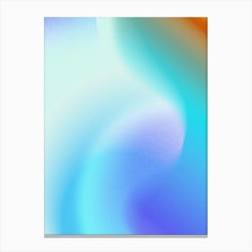 Blue Soft Aesthetic Aura Gradient Minimalist Background Canvas Print