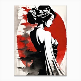 Geisha Art 1 Canvas Print