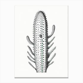 Ladyfinger Cactus William Morris Inspired Canvas Print