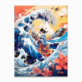 The Great Wave off Kanagawa - Anime Style 1 Canvas Print