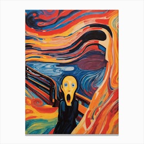 The Scream - Digital Abstraction 2 Canvas Print