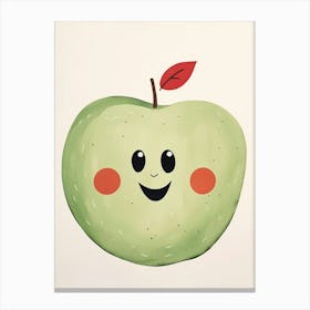 Friendly Kids Apple 4 Canvas Print