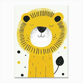 Yellow Lion 2 Canvas Print