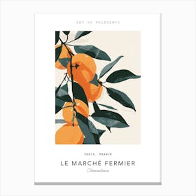 Clementines Le Marche Fermier Poster 4 Canvas Print