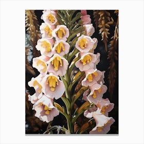 Foxglove 4 Flower Painting Canvas Print