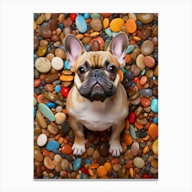 Cute french bulldog 1 Canvas Print