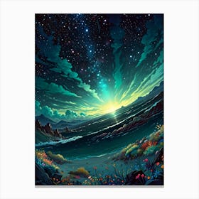 Starry Night Sky 26 Canvas Print