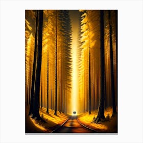 Road Through The Woods Canvas Print