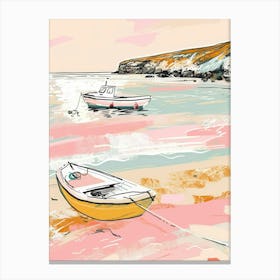 Boats On The Beach 3 Canvas Print