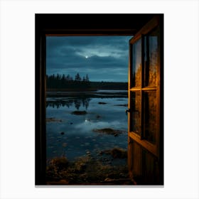 Open Door in the lake Canvas Print