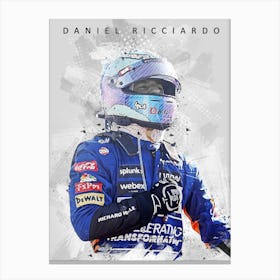 Daniel Ricciardo Drawing Canvas Print