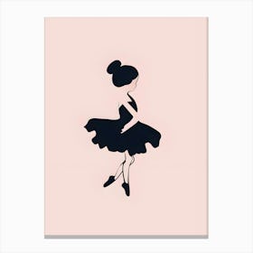 Ballerina Silhouette 1 Canvas Print