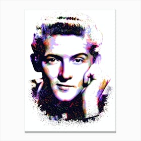 Jerry Lee Lewis Splash Colorful Art Canvas Print