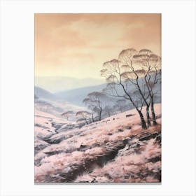 Dreamy Winter Painting Yorkshire Dales National Park England 1 Canvas Print
