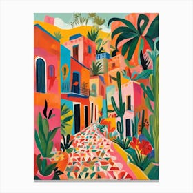 Colorfull tropical street Canvas Print