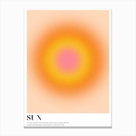 Abstract Sun Canvas Print