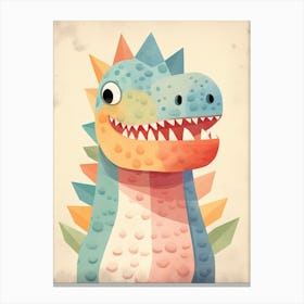 Colourful Dinosaur 1 Canvas Print