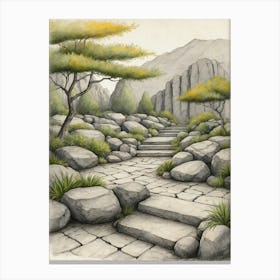 Stone Path Canvas Print