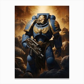 Ultramarine Battle Brother 04 Canvas Print