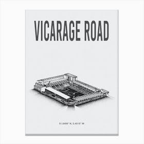 Vicarage Road Watford Fc Stadium Canvas Print