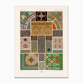 Byzantine Pattern, Albert Racine 1 Canvas Print