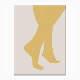 Legs Yellow Poster_2057725 Canvas Print