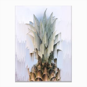 Glitched Pineapple Canvas Print