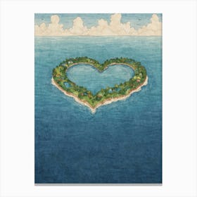 Heart Island Canvas Print