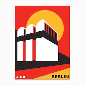 Berlin Red Canvas Print