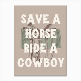 save a horse no. 3 Canvas Print