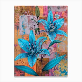 Blue Lily 6 Canvas Print