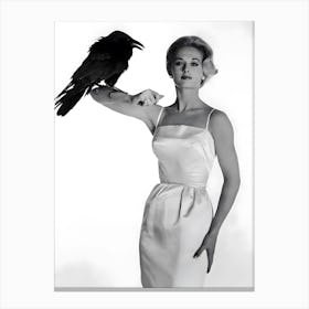 Tippi Hedren Birds Alfred Hitchcock Canvas Print