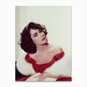 Elizabeth Taylor Celebrity Canvas Print