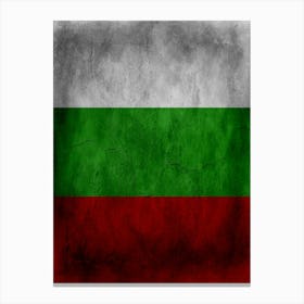 Bulgaria Flag Texture Canvas Print