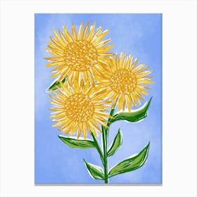 Yellow Sunflowers Canvas Print