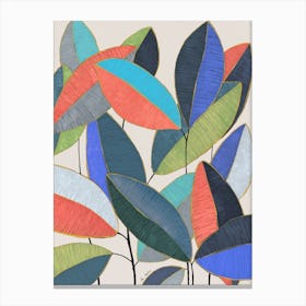 Ficus Leaves Canvas Print