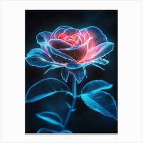 Nebula Rose Canvas Print