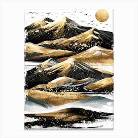 Golden Mountains 2 Canvas Print