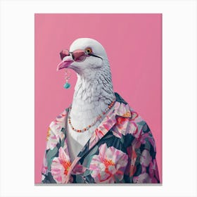 Funny Pigeon Canvas Print