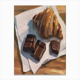 Chocolate Croissant 1 Canvas Print