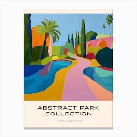 Abstract Park Collection Poster Maria Luisa Park Seville Spain 3 Canvas Print