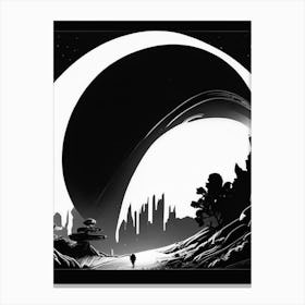 Roche Limit Noir Comic Space Canvas Print