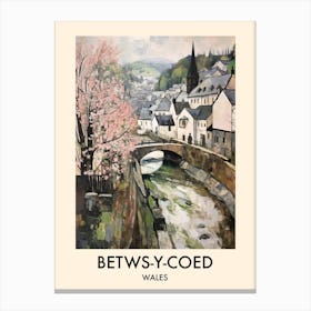 Betws Y Coed (Wales) Painting 1 Travel Poster Canvas Print
