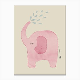 Elephant Poster Canvas Print