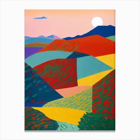 Namib Abstract Colourful Canvas Print