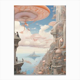 Futuristic City 1 Canvas Print